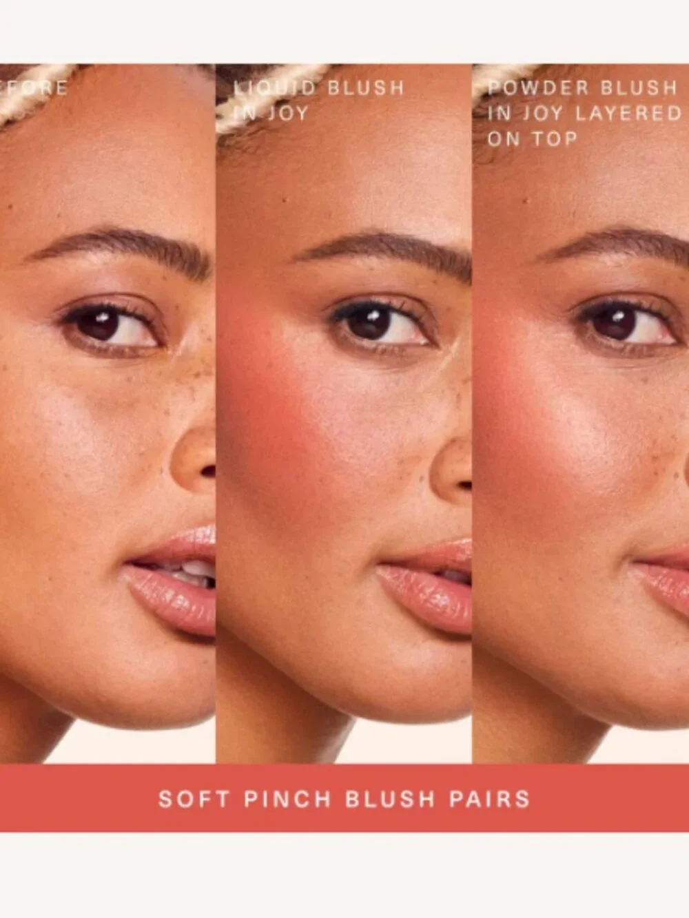 Rare Beauty Soft Pinch Luminous Powder Blush — Joy Muted Peach-NIB